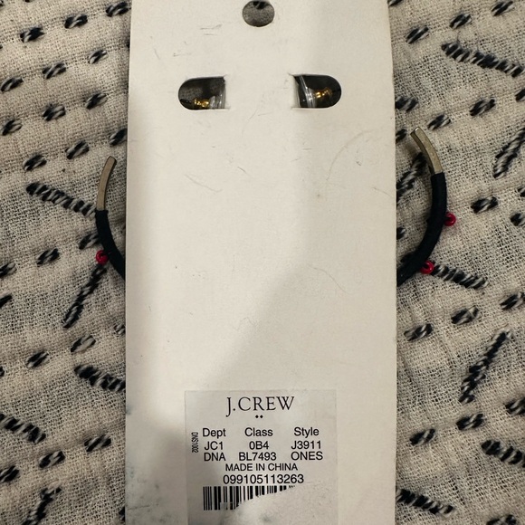 J.CREW ❤️ BEADED HOOP EARRINGS - Picture 3 of 4